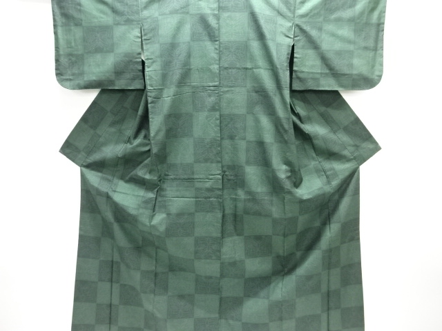 JAPANESE KIMONO / DORO OSHIMA TSUMUGI (5 maruki) / WOVEN BUTTERFLY 